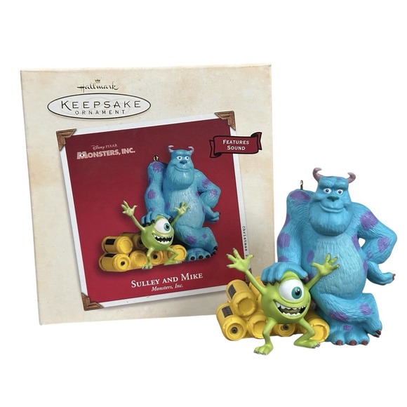 Hallmark Other - Hallmark Keepsake Disney Monsters Inc Sulley & Mike Ornament W/Sound 2002